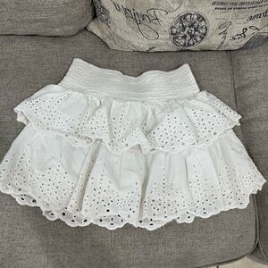 White BP Ruffle skirt